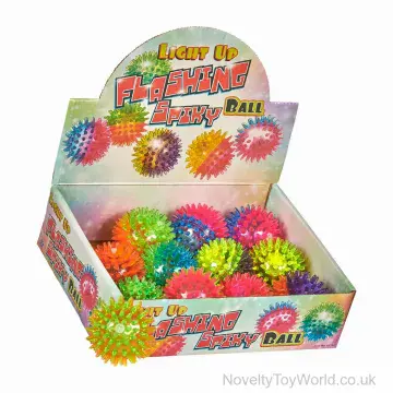 Spikey Flashing Light Up Bouncy Ball (6.5cm)