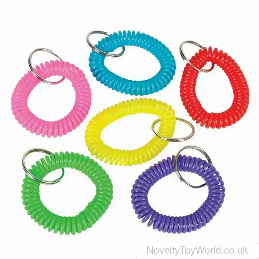 Wholesale | Spiral Extender Keyring (6cm) | Bulk Buy Novelty Keyrings UK