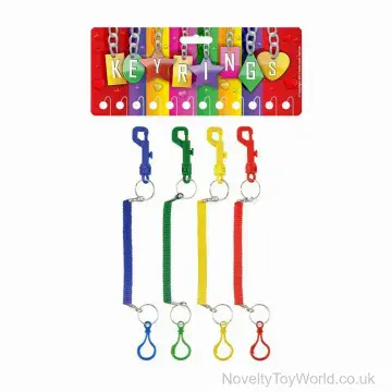 Spiral Extension & Clip Keyrings