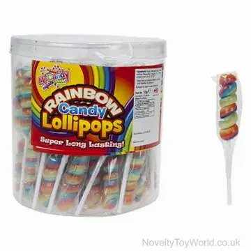 Spiral Rainbow Lollipop - 10g