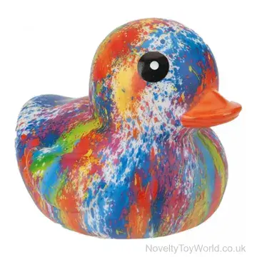 Splash Art Multicolour Rubber Duck (15cm)