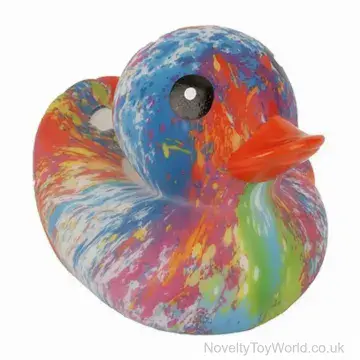 Splash Colour Novelty Rubber Duck (8.5cm)