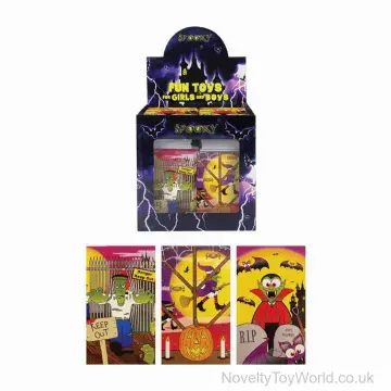 Spooky Halloween Themed Mini Notebook - 3 Assorted Designs (9.3cm x 5.5cm)