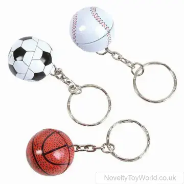 Sport Balls Novelty Keyrings (2cm)