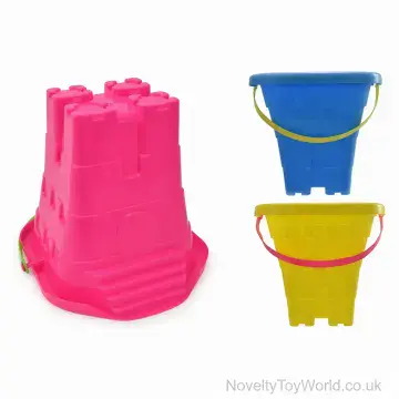 Square Castle Beach Bucket For Kids (20cm)