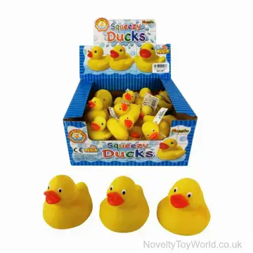 Squeezy Bath Time Yellow Rubber Duck - 5cm