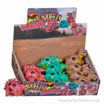 Squeezy Bead Dinosaur Stress Toys (9cm)