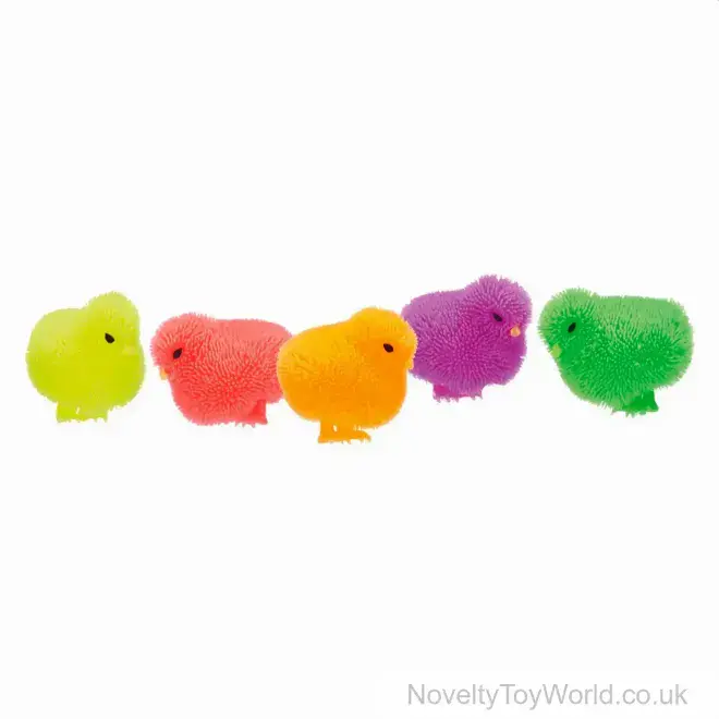 Squeezy Chick Puffer Ball With Light (9cm) | Wholesale Light Up Toys & Gifts UK