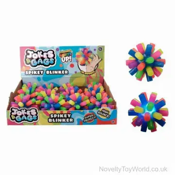 Squeezy Spikey Light Up Blinker Ball (7.5cm)