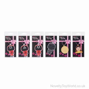 Squid Game Official Licensed Keyrings - 6 Assorted