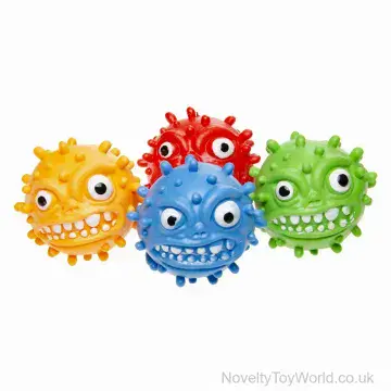 Squishy Angry Germ Ball With Beads (7cm)