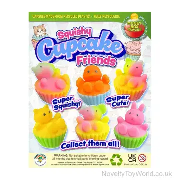 Squishy Animal Cupcake Toy - 55mm Vending Capsule