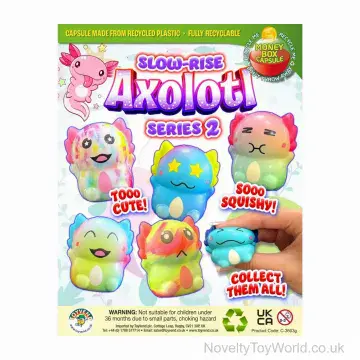 Squishy Axolotl Toy - 55mm Vending Capsule