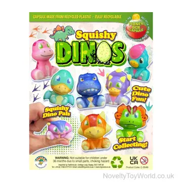 Squishy Dinosaur Stress Toy - 55mm Vending Capsule