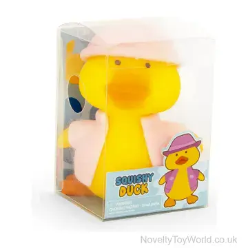 Squishy Duck Stress Toy In Hat & Coat - Boxed (10cm)