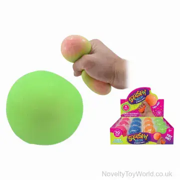 Squishy Soft Stress Balls - Assorted Colours (7cm)