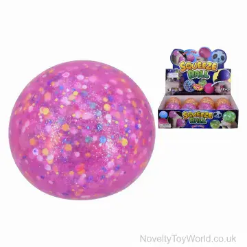 Squishy Spotty Glitter Stress Ball (6.5cm)
