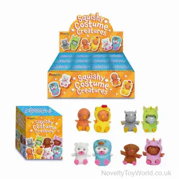 Squishy Toy Creature With Removable Costume (4.5cm) - Boxed