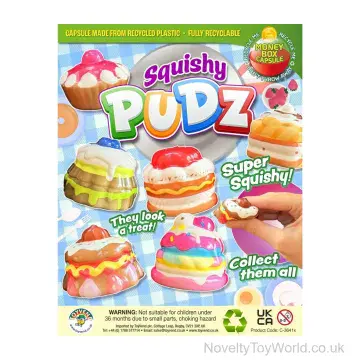 Squishy Toy Fidget Dessert Pudding - 55mm Vending Capsule