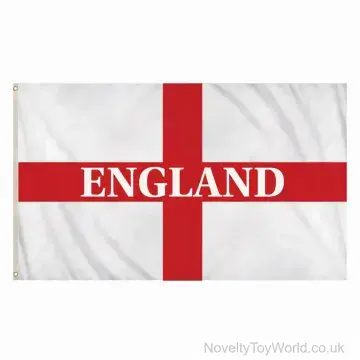 St George's England Flag - Polyester & Eyelets (5ft x 3ft)