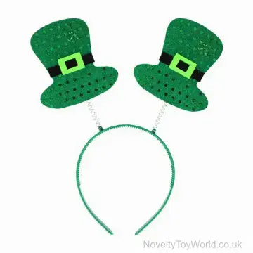 St Patrick's Day Mini Irish Hats Headband Bopper - Adult