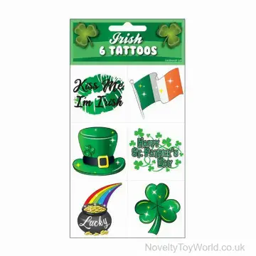 St. Patrick's Day Temporary Tattoo Transfers - 6 Pack