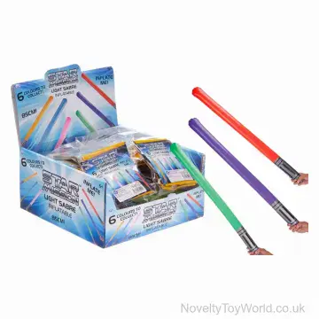Star Mission Inflatable Light Saber - 6 Assorted Colours (85cm)