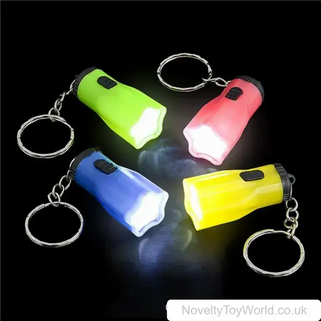 Bulk Buy | Star Shape Light Up Torch Keyring (6cm) | Wholesale Gifts for Kids