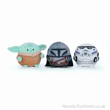 Star Wars Mandalorian Squashy Podgie Soft Toy - 3 Assorted (19cm)