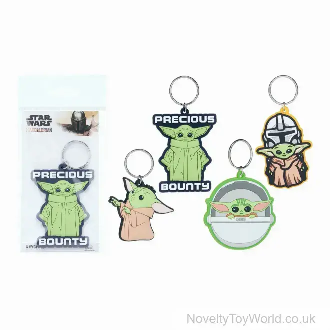 Star Wars The Mandalorian Rubber 2D Keyrings - 4 Assorted | The Child