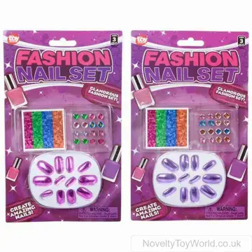 Stick-on Nail and Fashion Accessories Set for Girls