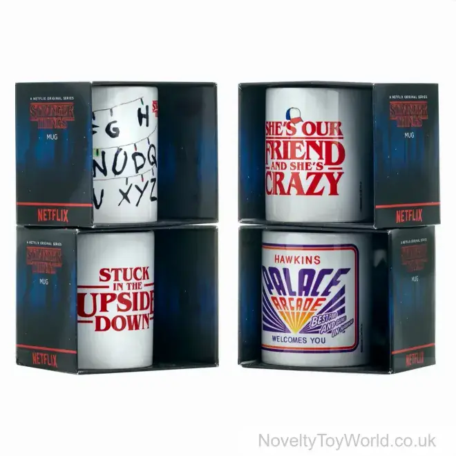 Stranger Things Boxed Licensed Mug - 4 Assorted (325ml) | Netflix Wholesale