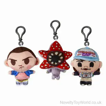 Stranger Things Plush Soft Toy Bag Clip - 3 Assorted (10cm)
