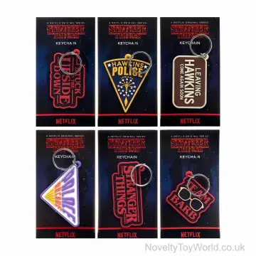 Stranger Things Rubber 2D Keyrings - 6 Assorted