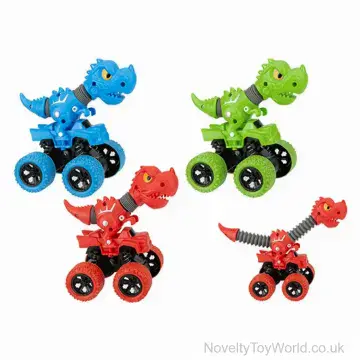 Stretch Head & Tail Dino Car Toy (12cm)