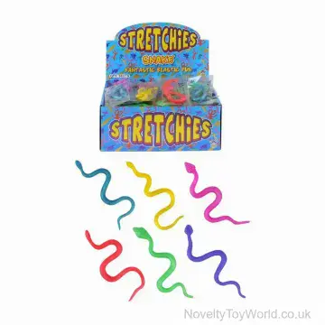 Stretch Snake Joke Toy - 6 Assorted Colours (20cm)