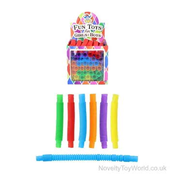 Stretchy Fidget Tube (14cm) - 6 Assorted