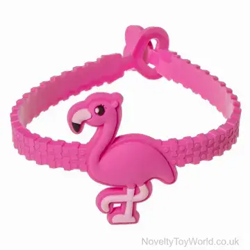 Stretchy Rubber Flamingo Bracelet (19cm)
