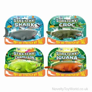 Stretchy Sensory Animal - Assorted Croc, Shark, Iguana, Chameleon (15cm)