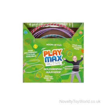 Striped Holographic Hula Hoops In 4 Sizes