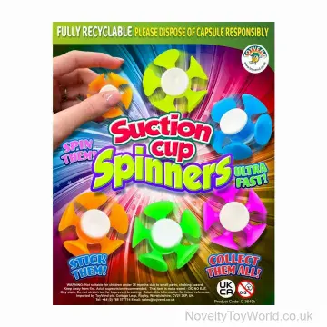 Suction Cup Fidget Spinner - 55mm Vending Capsule