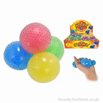 Super Squishy Stress Ball With Beads - 7cm