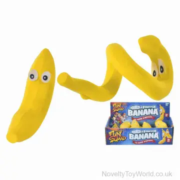Super Stretchy Squeezy Novelty Toy Banana (15cm)