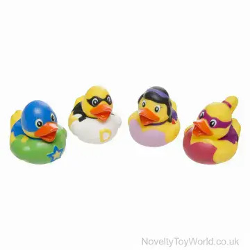 Superhero Team Novelty Rubber Ducks (5cm)