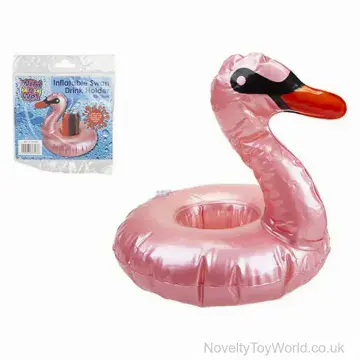 Swan Novelty Inflatable Drinks Holder (20cm)