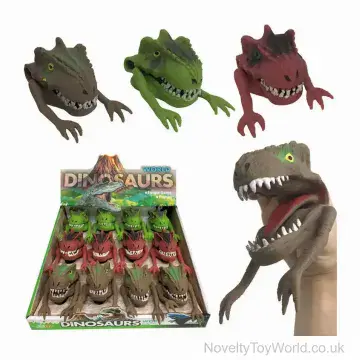 T Rex Rubber Dinosaur Hand Puppet