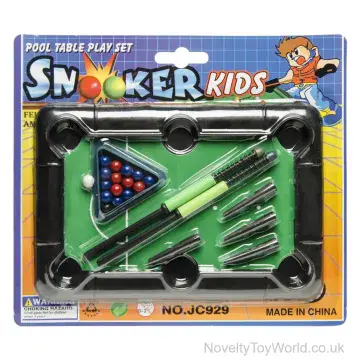 Table Top Mini Pool Snooker Game On Display Card