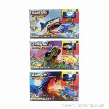 Teamsterz Beast Machines Turbo City Launcher with Toy Car - 3 Assorted