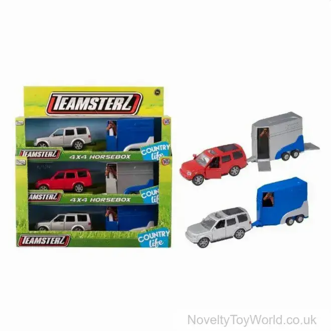 Teamsterz Diecast 4x4 & Horsebox Set - Assorted Colours | Bulk Buy