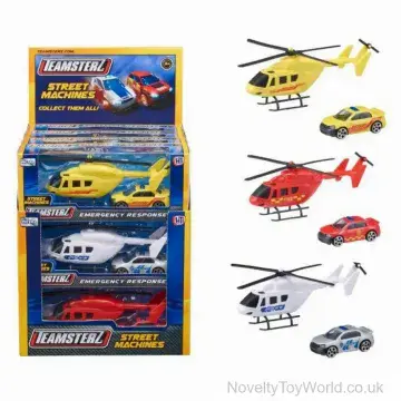 Teamsterz Emergency Response Helicopter & Car Set